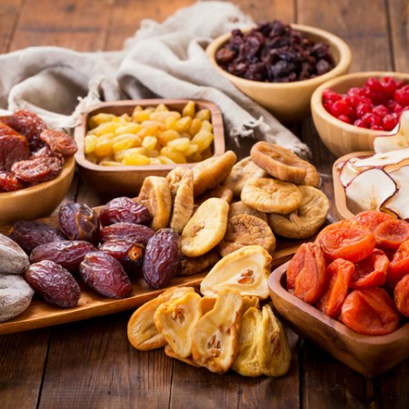 Fruta deshidratada